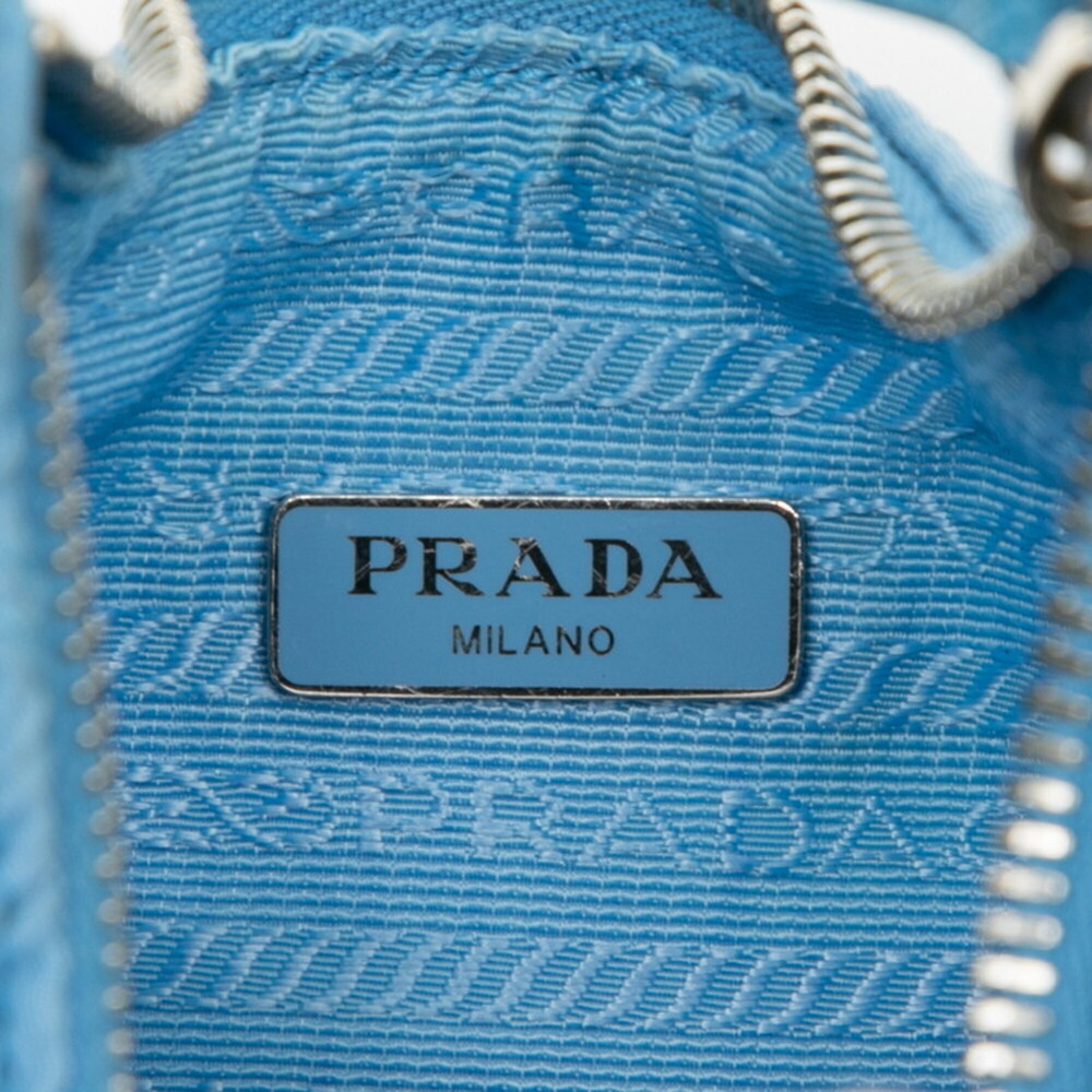 PRADA Blue Leather Shoulder Bag - Picture 5 of 5